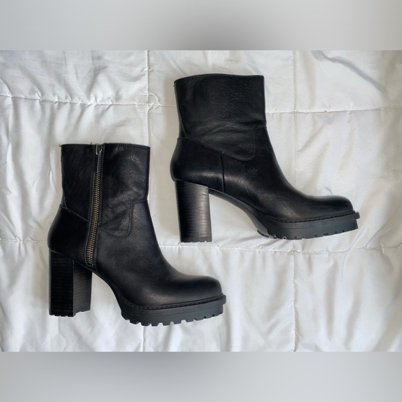 Lucky Brand Lug Sole High Heel Boot - Picture 5 of 11